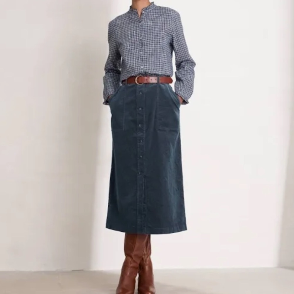 Seasalt organic corduroy maxi skirt